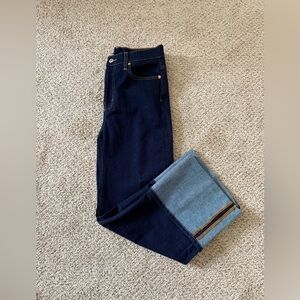 Zara The Turned Hem Mid Rise